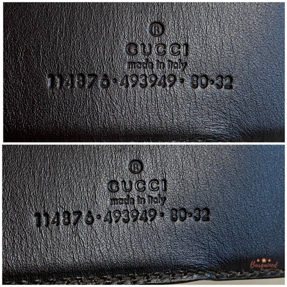 Authentic Gucci Cream Guccissima Leather Gold Interlocking G Buckle Belt 80/32 - Picture 8 of 12